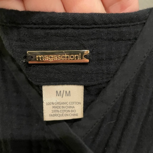 Black Magaschoni Gauze Maxi Sundress - Picture 5 of 8